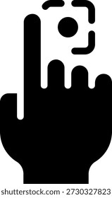 Vector de ilustración de icono de glifo de exploración