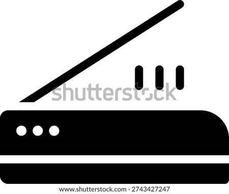 scan glyph icon illustration vector