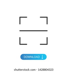 Scan icon. Check code symbol modern simple flat vector icon