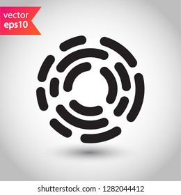 Scan icon. Fingerprint icon. Finger print vector sign. Linear thumbprint sign. Flat symbol. Illustration of authentication symbol.  EPS 10