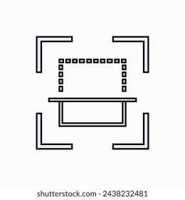 Scan Icon. Focus, Target Symbol - Vector. 