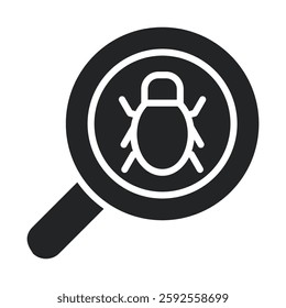 Scan Icon Glyph Style. Vector Illustration For Graphic Design