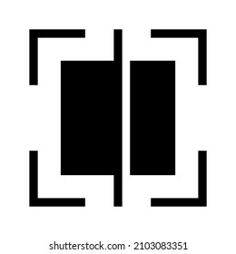 Scan icon isolated on white background