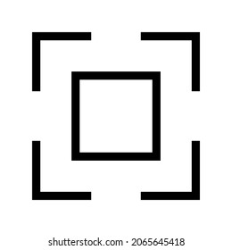 scan icon or logo isolated sign symbol vector illustration - high quality black style vector icons
