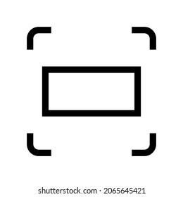 icono de escaneo o logotipo símbolo de señalización aislado ilustración vectorial - iconos vectoriales de estilo negro de alta calidad