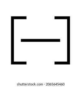 icono de escaneo o logotipo símbolo de señalización aislado ilustración vectorial - iconos vectoriales de estilo negro de alta calidad