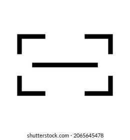 scan icon or logo isolated sign symbol vector illustration - high quality black style vector icons
