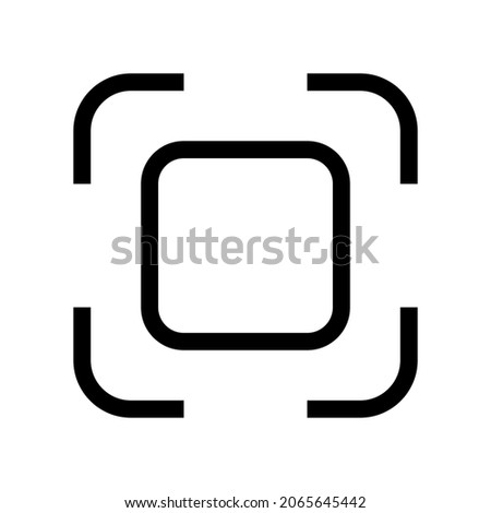 scan icon or logo isolated sign symbol vector illustration - high quality black style vector icons