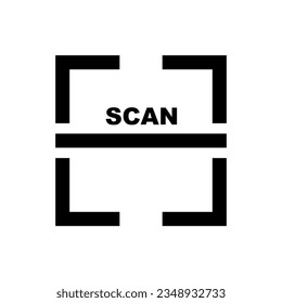 Scan icon and scan logo. Vector.