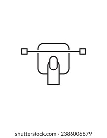 icono de exploración, icono de la mejor línea del vector.