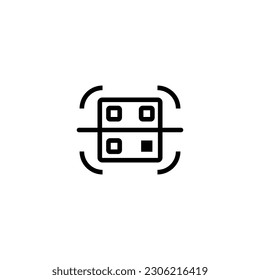 digitalizar plantillas de diseño de vectores de iconos 