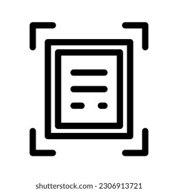 Scan Icon Vector Symbol Design Illustration
