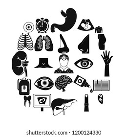 Scan icons set. Simple set of 25 scan vector icons for web isolated on white background
