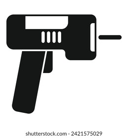 Scan laser handle icon simple vector. Pay ticket label. Scan smart bar