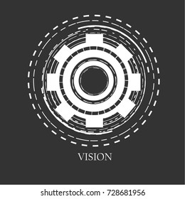 scan machine.  vector illustration.