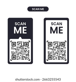scan me here design set illustrator