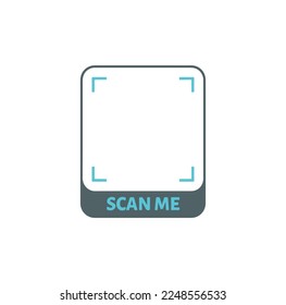 scan me icon with background,editable