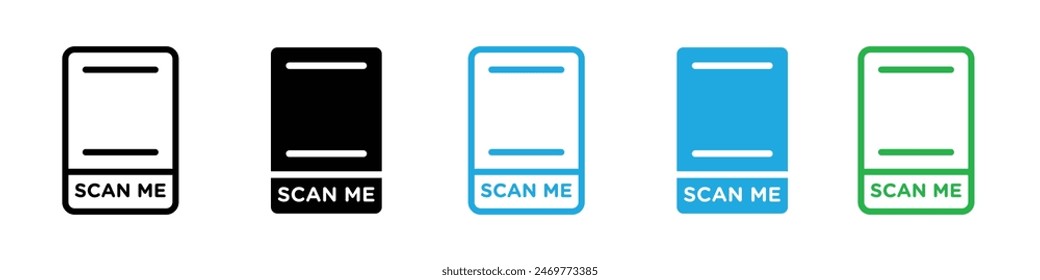 Icono Escanear Vector de conjunto de logotipo