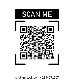 Scan Me Icon Qr Code Smartphone Stock Vector (Royalty Free) 2154271567 ...