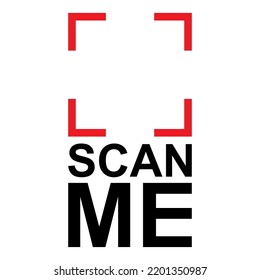 Scan me icon. QR code scan illustration vector