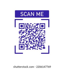 Scan Me Icon Qr Code Smartphone Stock Vector (Royalty Free) 2206147769 ...