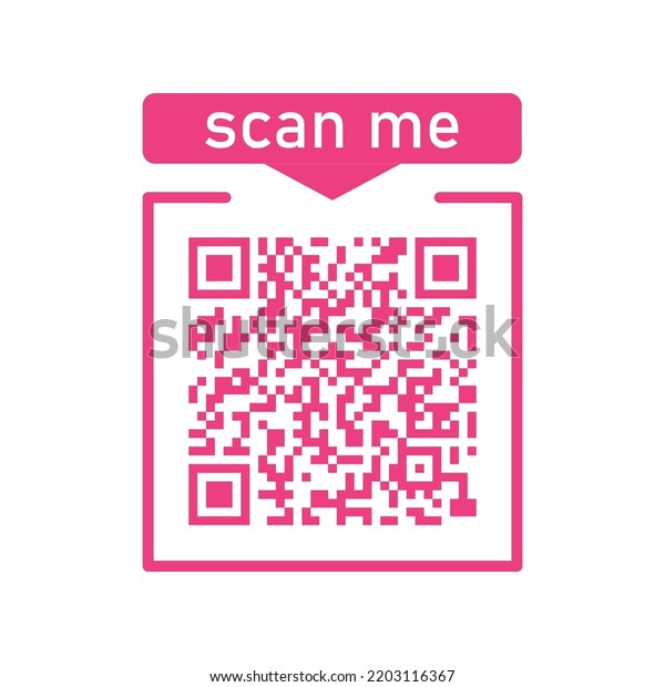 Scan Me Icon Qr Code Smartphone Stock Vector Royalty Free 2203116367 Shutterstock 7204