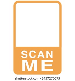 Scan me icon vector template for mobile phone