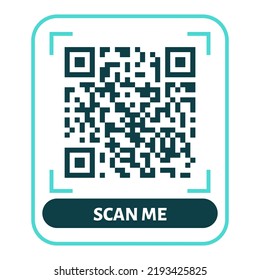 Scan Me Qr Code Design Qr Stock Vector (royalty Free) 2193425825 