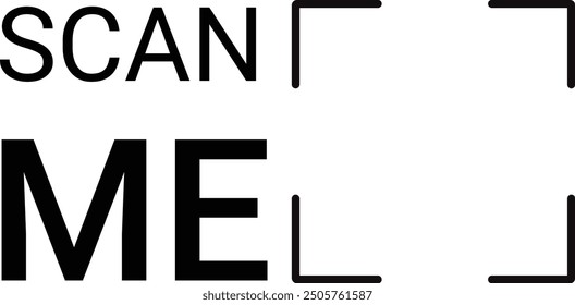 Scan me QR code, template smartphone mobile app payment and phone