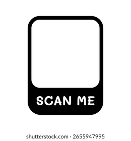 Scan qr code. QR codes for smartphone. QR code with inscription for payment