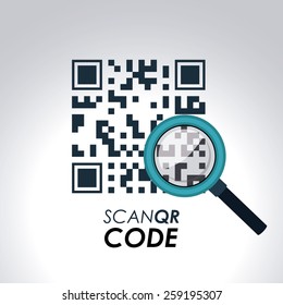 Scan QR Code design, vector illustration