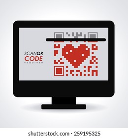 Scan QR Code design, vector illustration
