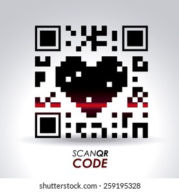 Scan QR Code design, vector illustration