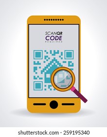Scan QR Code design, vector illustration