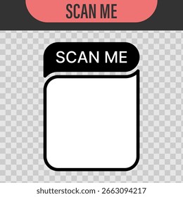 Digitalize o código qr. Digitalize o ícone plano de código QR com o telefone. Modelo de Código Qr para aplicativo móvel, pagamento e descontos. Código de barras. Códigos de pagamento móvel e resposta rápida. Digitalize-me com smartphone. Ilustração vetorial