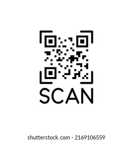 Scan a qr code as a form of payment or a weblink. Pixel perfect, editable stroke line icon