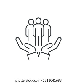 scan qr code icon, barcode scanner, phone app, thin line web symbol on white background - icon vector