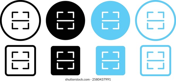 
scan qr code icon scanning code sign. Simple digital scanning qr code label, vector illustration
