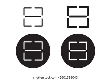 scan qr code icon scanning code sign. code scanner icon. barcode icons . 