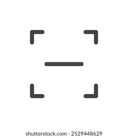 Scan qr code icon Thin outline art symbol