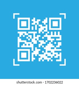 Scan QR code isolated vector