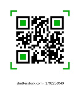 Scan QR code isolated vector