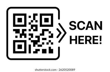 Scan QR code and Scan me icon set with digital labels and frames, perfect for smartphone payment, mobile apps, discounts, and quick response scanning, isolated vector illustration.