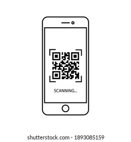 Scan QR Code With Mobile Phone Color Editable