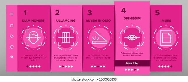 Scan Reading Onboarding Mobile App Page Screen Vector