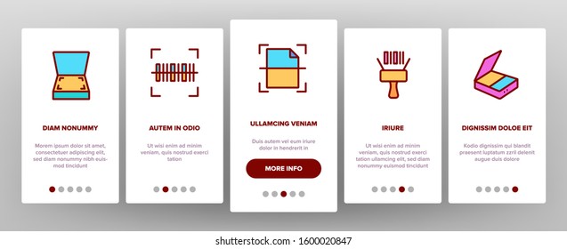 Scan Reading Onboarding Mobile App Page Screen Vector