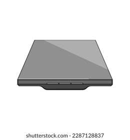 scan scanner document cartoon. office printer, machine copier scan scanner document sign. isolated symbol vector illustration