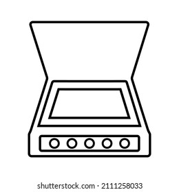Scan, scanner line icon. Outline vector.