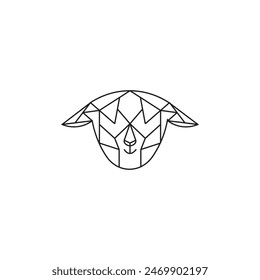 Scan Sheep logo icon design illustration