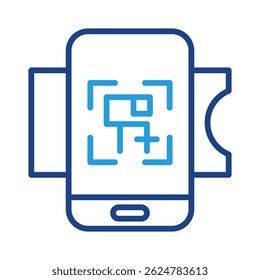 Scan Ticket Icon Element For Design